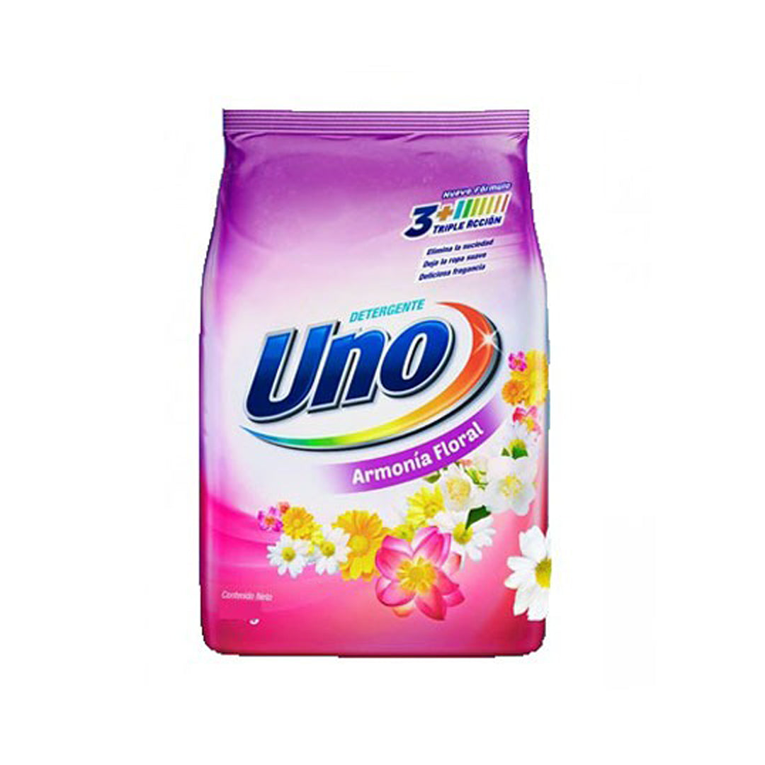 Detergente en Polvo Aroma Floral Uno de 800 gr