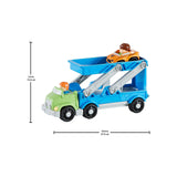 Coche Remolque Rampa de Carreras 2en1 Little People Fisher Price